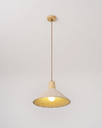 Concrete Pleated Pendant Lamp
