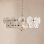 Solaris Disc Glass Chandelier