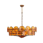 Solaris Disc Glass Chandelier