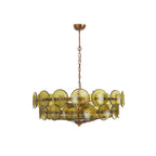 Solaris Disc Glass Chandelier