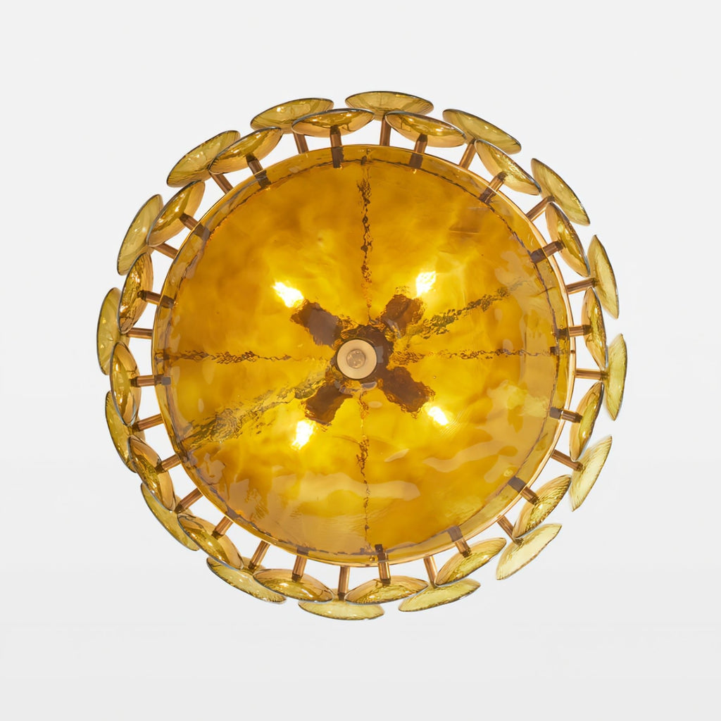 Solaris Disc Glass Chandelier