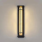 Square Outdoor Alabaster Wall Light