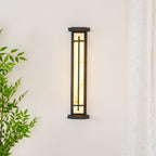 Square Outdoor Alabaster Wall Light