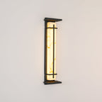 Square Outdoor Alabaster Wall Light