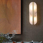 Long Ellipse Alabaster Wall Sconce