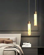 Alabaster Tala Brass Pendant Lamp