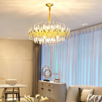 Vintage Antique Brass Chandelier