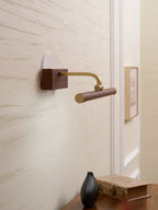 Walnut Color Linear LED Wall Light