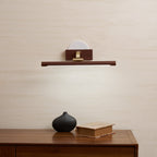 Walnut Color Linear LED Wall Light