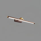 Walnut Color Linear LED Wall Light