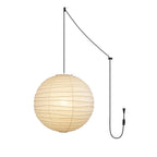 Washi Paper Pendant Swag Lamp