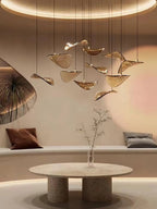 Wave Floating Leaf Chandelier