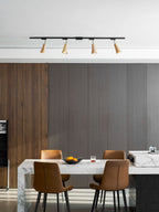 Wood Track Ceiling Lamp