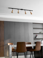 Wood Track Ceiling Lamp