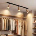 Wood Track Ceiling Lamp