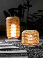 Woven Rattan Outdoor Lamp