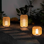 Woven Rattan Outdoor Lamp