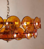 Solaris Disc Glass Chandelier